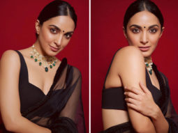 Kiara Advani looks resplendent in black organza saree for JugJugg Jeeyo promotions