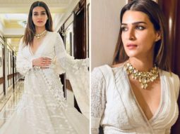 Kriti Sanon looks dreamy in Shivan & Narresh’s ivory lehenga