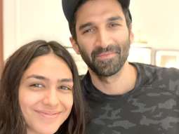 Mrunal Thakur reunites with Gumrah co-star Aditya Roy Kapur in Delhi