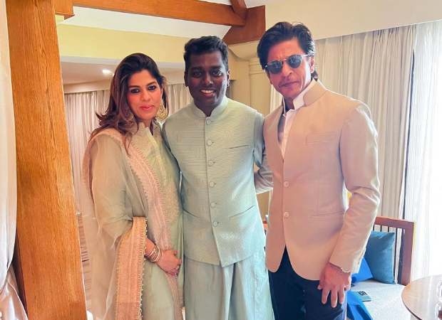 Nayanthara-Vignesh Shivan Wedding: Shah Rukh Khan strikes a pose with Jawan director Atlee Nayanthara-Vignesh Shivan Wedding: Shah Rukh Khan strikes a pose with Jawan director Atlee