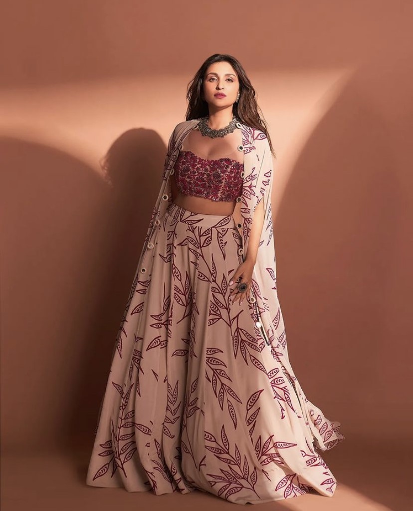 Parineeti Chopra is breath-taking beauty in Arpita Mehta’s pink sharara set worth Rs. 85,000