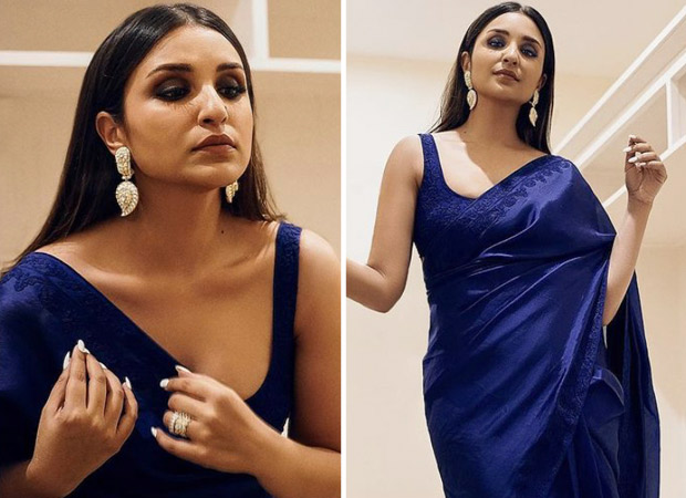 Parineeti Chopra is elegance personified in Manish Malhotra's indigo-blue saree : Bollywood News - Bollywood Hungama