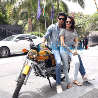 Photos: Abhimanyu Dassani and Shirley Setia snapped promoting their film Nikamma in Lucknow