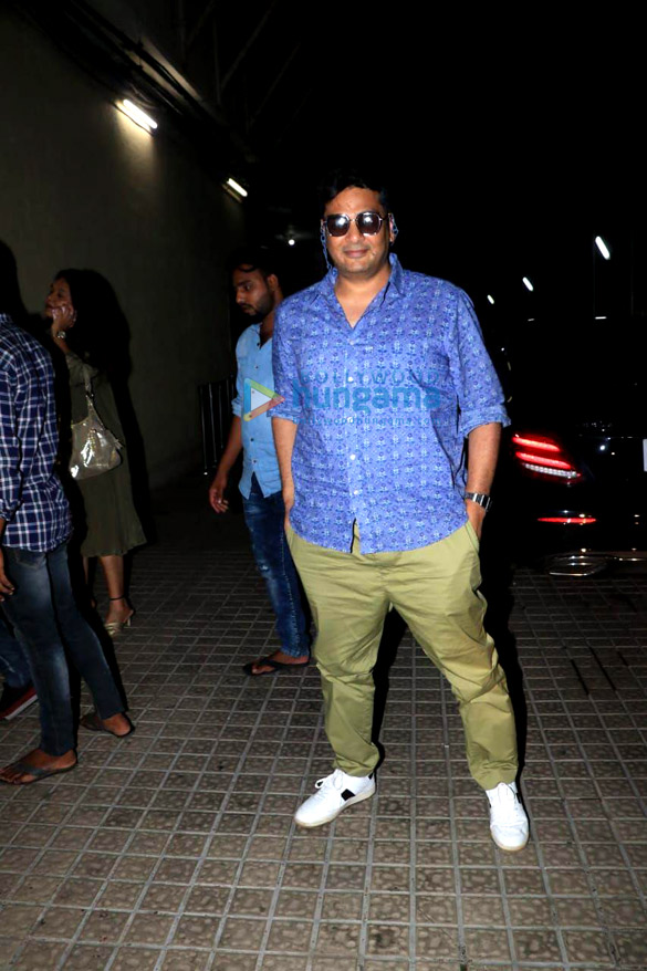 photos adivi sesh saiee manjrekar and mukesh chhabra spotted as they arrive for the special screening of their film major 3