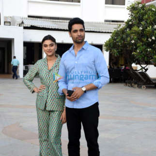 Photos: Adivi Sesh and Saiee Manjrekar snapped promoting their film Major