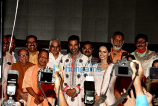 Photos: Akshay Kumar and Chief Minister Yogi Adityanath attend a special screening of Samrat Prithviraj