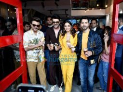 Photos: Cast of Jugjugg Jeeyo snapped promoting their film at an ice-cream centre in Delhi