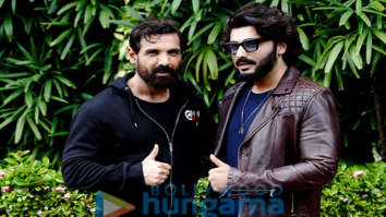 Photos: John Abraham, Arjun Kapoor and Tara Sutaria spotted at Taj Lands End promoting Ek Villain Returns