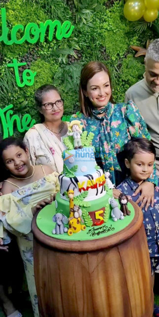 Photos: Lock Upp fame Nisha Rawal celebrates her son Kavish Mehra’s 5th birthday with a jungle themed party