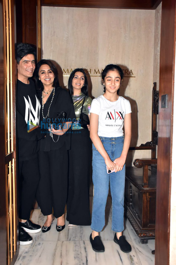 Photos: Neetu Singh, Riddhima Kapoor Sahni and Surily Goel snapped at Manish Malhotra’s house in Bandra