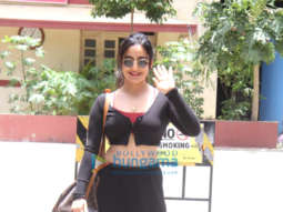 Photos: Neha Sharma spotted outside a gym in Bandra