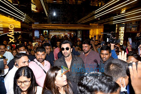 photos ranbir kapoor sanjay dutt vaani kapoor snapped at the trailer launch of shamshera 1