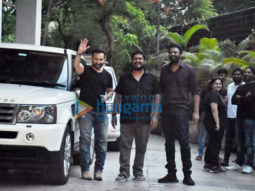 Photos: Saif Ali Khan, Prabhas, Kriti Sanon and others snapped at Om Raut’s house party in Bandra
