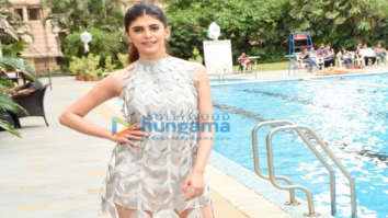 Photos: Sanjana Sanghi snapped during the promotions of Om: The Battle Within