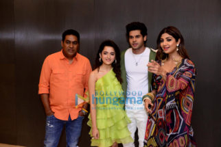 Photos: Shilpa Shetty, Abhimanyu Dassani, Shirley Setia and Sabbir Khan snapped during Nikamma promotions in Delhi