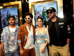 Photos: Team of Janhit Mein Jaari snapped at Miraj Cinemas Velocity in Indore during the promotions of their film
