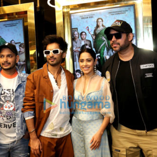 Photos: Team of Janhit Mein Jaari snapped at Miraj Cinemas Velocity in Indore during the promotions of their film