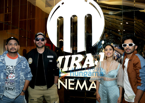 photos team of janhit mein jaari snapped at miraj cinemas velocity in indore during the promotions of their film 2