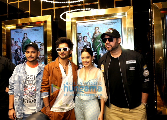 photos team of janhit mein jaari snapped at miraj cinemas velocity in indore during the promotions of their film 6