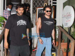 Photos: Tiger Shroff and Shashank Khaitan snapped outside Krome studio in Bandra