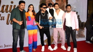 Photos: Varun Dhawan, Kiara Advani and Guru Randhawa grace the launch of the track ‘Nain Ta Heera’ from their film Jugjugg Jeeyo
