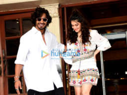Photos: Vidyut Jammwal and Shivaleeka Oberoi spotted during radio promotions for Khuda Haafiz 2