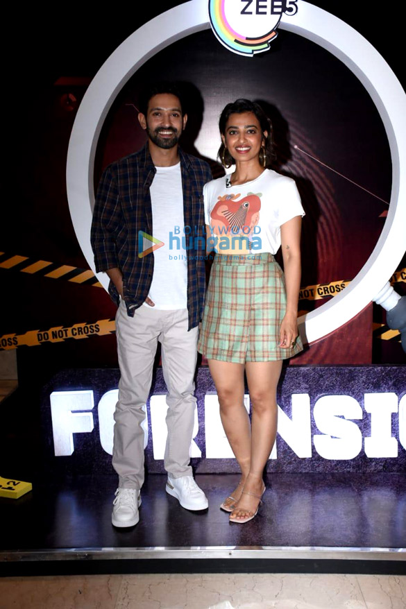 photos vikrant massey and radhika apte snapped during the promotions of their film forensic 1