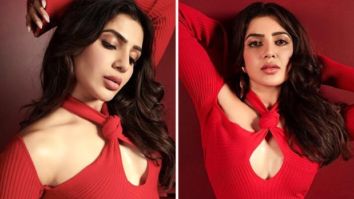 Samantha Ruth Prabhu nails the colour block trend in red cut-out top and pink flared pants