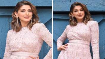 Sonali Bendre looks surreal in a pink sharara set by Ritika Mirchandani for DID Lil Masters
