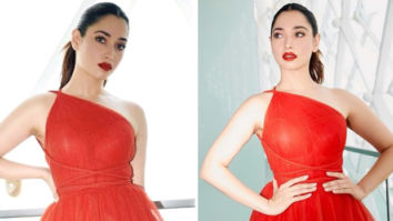Tamannaah Bhatia is a siren in red monotone one shoulder top and pants