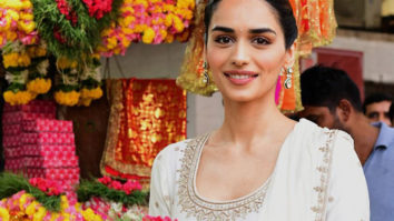Manushi Chhillar visits Shri Siddhi Vinayak Ganapati Pandir to seek blessings on Samrat Prithviraj release day