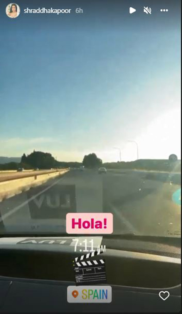 Shraddha Kapoor arrives in Spain for the shoot of Luv Ranjan's film, shares a glimpse of her travel