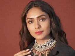 Mrunal Thakur looks gorgeous in black attire with a hint of Indian touch