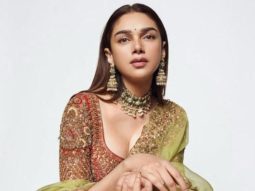 Aditi Rao Hydari looks resplendent in Shyamal & Bhumika’s heavily embellished bridal lehenga set