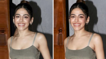 Alaya F looks comfy and stylish in an olive cut out dress as she was spotted in the city