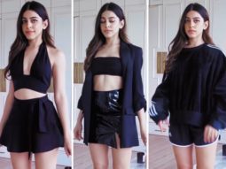 From mini-skirts to co-ords, Alaya F plays dress up in 5 different black outfits; check out her chic fashion reel
