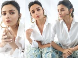 Alia Bhatt keeps it comfy yet stylish in white shirt and quirky fringe jeans worth Rs. 18K for Darlings promotions