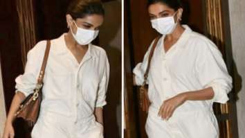 Deepika Padukone grabs the spotlight in a white jumpsuit and Rs. 2.29 Lakh Louis Vuitton bag