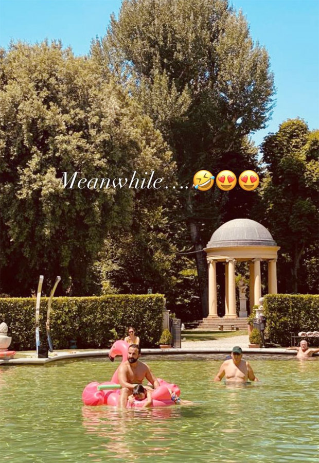 Kareena Kapoor Khan soaks in the beauty of Ponte Veechio with Jeh; Saif Ali Khan and son Taimur spend time in pool in Italy, see pictures