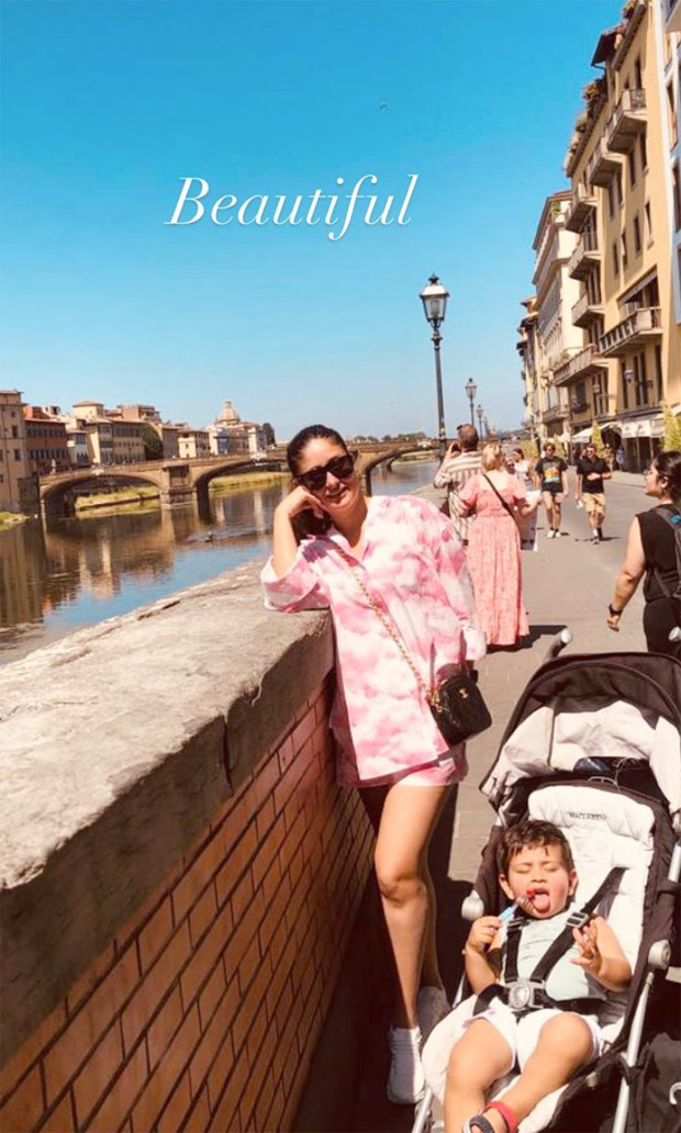 Kareena Kapoor Khan soaks in the beauty of Ponte Veechio with Jeh; Saif Ali Khan and son Taimur spend time in pool in Italy, see pictures