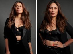 Kareena Kapoor Khan strikes a boss lady attitude in a black pantsuit and bralette for Season 7 of Koffee with Karan