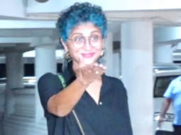 Kiran Rao smiles as she poses for paps