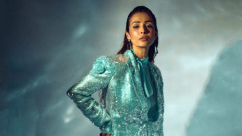 Malaika Arora rocking a blue eyeliner and bossy blue outfit