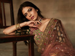 Malavika Mohanan wins fans over with ethnic attire of a stunning brown net sare