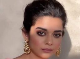 Mithila Palkar looks gorgeous in a red saree