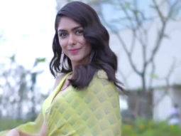 Mrunal Thakur looks adorable in a green saree