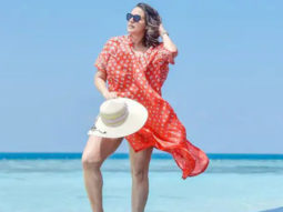 Neha Dhupia enjoys family time in Maldives