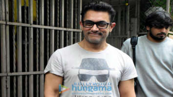 Photos: Aamir Khan snapped at a dubbing studio in Bandra