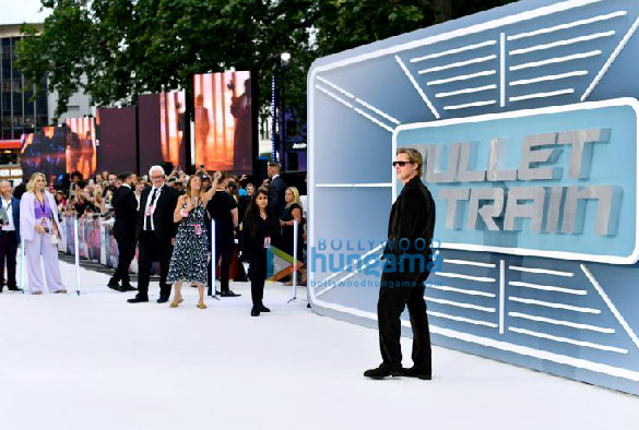 photos brad pitt aaron taylor johnson brian tyree henry joey king and others snapped at bullet train london premiere 4