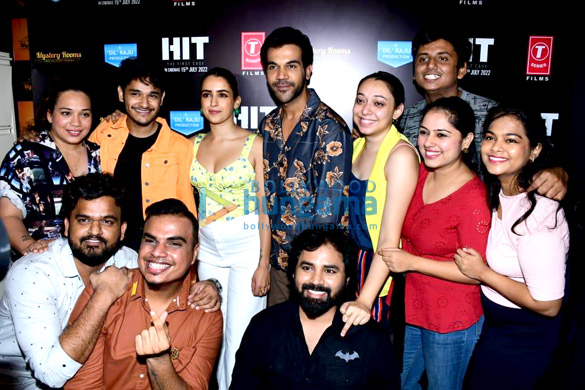 Photos: Rajkummar Rao and Sanya Malhotra snapped promoting their film Hit – The First Case